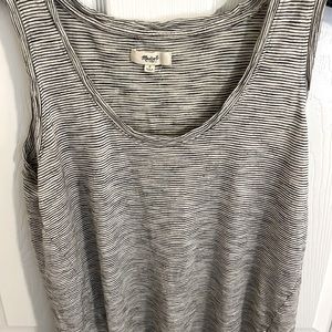 Madewell super soft striped textured tank top. Size S.